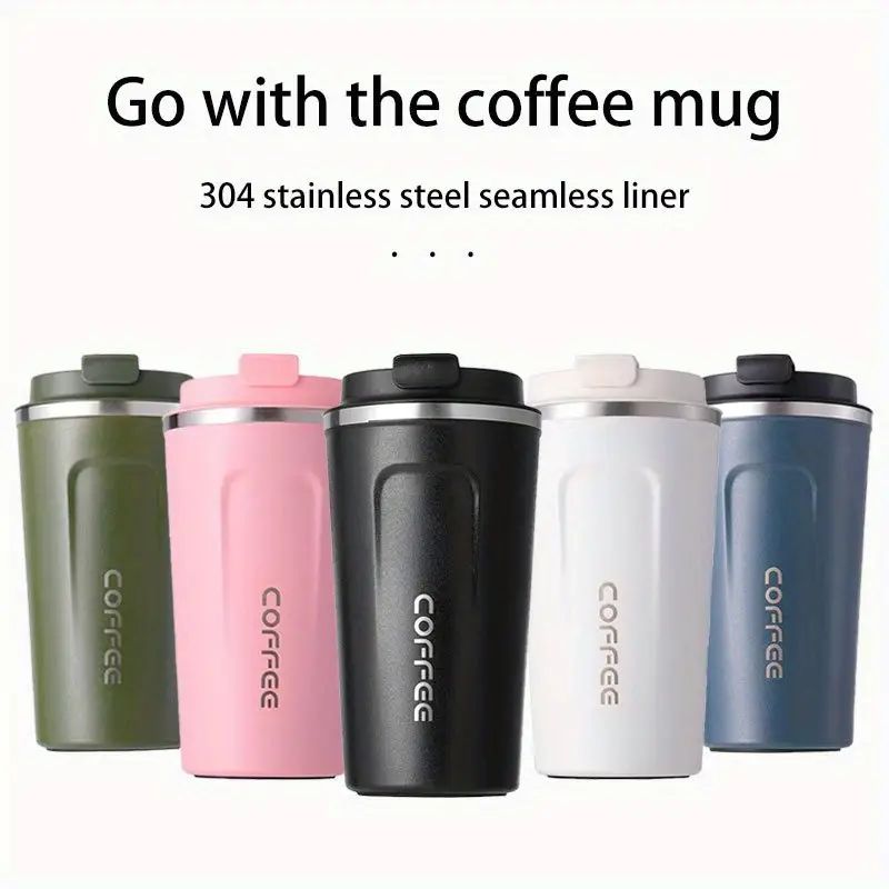 LED Temperature Hot n Cold Stainless Steel Coffee Mug with Box Packing (Mix/Random color)