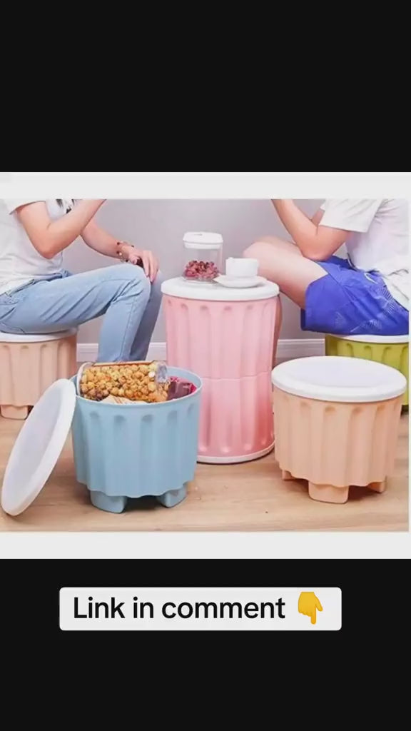 Multi-function storage Stool Chair Box Laundry Box Basket